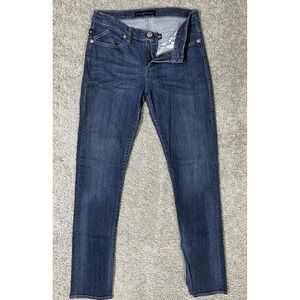 Rock & Republic Berlin Womens Mid Rise Skinny Stretch Denim Blue Jeans 8 S 28x29